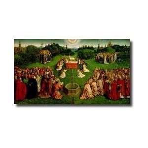  The Adoration Of The Mystic Lamb From The Ghent Altarpiece 