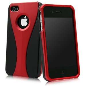  BoxWave HyperTech iPhone 4S Case (Jet Black/Crimson Red 