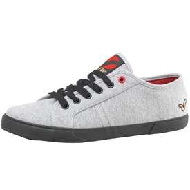 Voi Jeans Mens Parker Shoes Grey Marl/Red  
