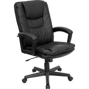   High Back Black Leather Executive Swivel Office Chair