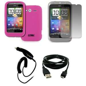  EMPIRE HTC Wildfire S Hot Pink Silicone Skin Case Cover 