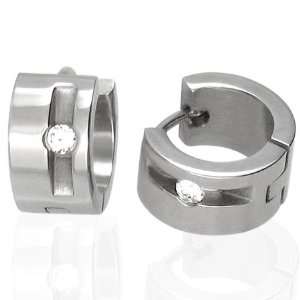 The Stainless Steel Jewellery Shop   7mm Stainless Steel Earrings with 