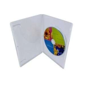   Single White DVD Cases, 100% New Material 200 Pack Electronics