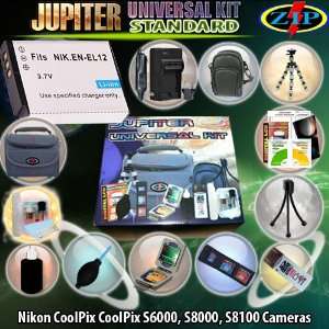   Camera Bag, Leatherette Case, 1 EN EL12 1100, mAh Battery, Mini AC/DC