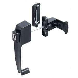 CRL Black Screen and Storm Door Push Button Lock 1 3/4 Screw Holes by 