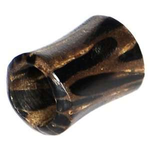  2 Gauge Organic Hollow Palm Wood Plug Jewelry