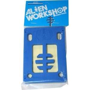  Alien Workshop Key Logo Cyan Skateboard Riser Pads   1/8 