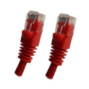  Red Ethernet Network, Patch Cable, Molded Snagless Boot, 2 feet 