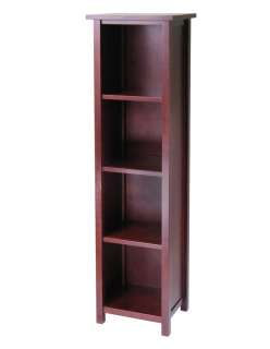 Milan 5 Tier Wood Book Shelf Storage Bookcase TALL New  