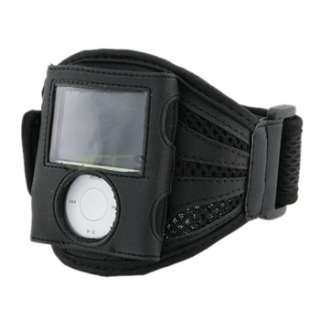 For iPod Nano 3rd Gen armband holder case jacket BLACK  