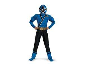 Power Rangers Samurai Blue Ranger Samurai Classic Muscle Child Costume 