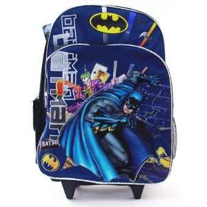  Batman Blue Rolling Backpack School Bag Toys & Games