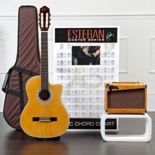 Esteban Granada Acoustic Electric Classical Guitar Package w/ Amp, 10 