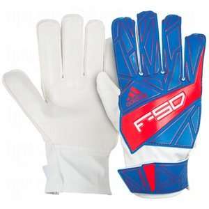  adidas F50 Training Goalie Gloves Blue/Energy/8: Sports 