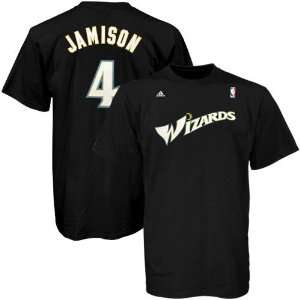  adidas Washington Wizards #4 Antawn Jamison Black Net 