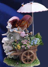 Seraphim Angels Amy and Flower Cart Paradise Found 81825 Retired NIB 
