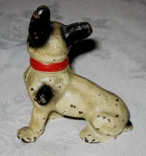 ANTIQUE HUBLEY CAST IRON PAPERWEIGHT FRENCH BULL DOG ART PAPER HOME 