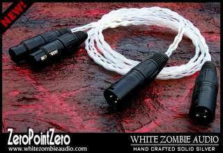   Point Zero   solid silver XLR balanced audio interconnect cables