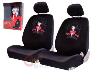 Betty Boop Car Seat Cover Auto Accessories Low Back 2pc  