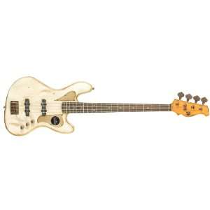  AXL 4 String Classic White Electric Bass Guitar Musical 