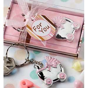 Baby Shower Favors : Pink Baby Carriage Design Keychains  Girl (1   29 