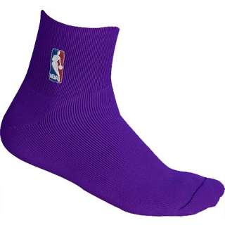 Official NBA Logoman Purple Quarter Socks Sz Large 8 13  