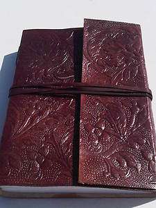   leather bound Celtic TUDOR design embossed Antique blank book journal