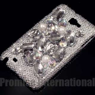 Silver Rhinestone Crystal Bling Case Cover For Samsung Galaxy Note 