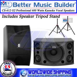 Better Music Builder BMB CS 612 G2 CS612 G2   600 Watts Vocal Speakers 