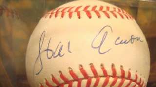 Atlanta Braves Hank Aaron Autographed Signed NL Baseball~  