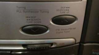 Koss HG921 Boombox Dual Cassette Tape CD Player AM FM Radio Tuner 