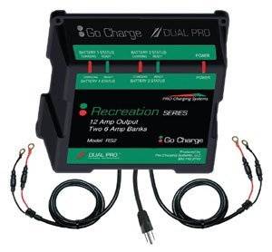 dual pro charger dual pro xl 12 amp dual bank charger by dual pro $ 