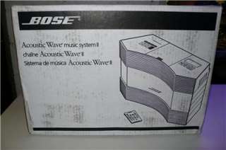   NEW IN BOX BOSE ACOUSTIC WAVE MUSIC SYSTEM II WITH REMOTE  