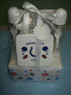 Indianapolis Colts Baby Bottle Cooler 7 pc Gift Set  