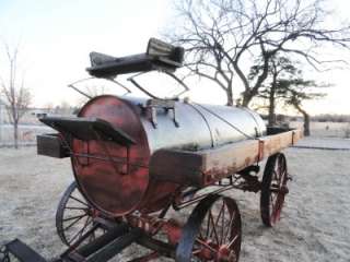 Antique HorseDrawn Water Gas Fuel Tank Wagon Full Size Original 