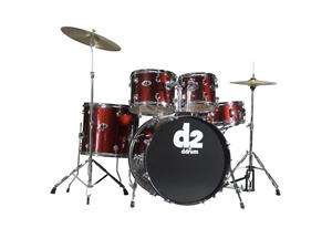    ddrum D2 5pc Drum Set with Hdwr & Cymbals   Blood Red