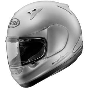   Signet/Q Street Bike Racing Motorcycle Helmet   Silver Frost / Small