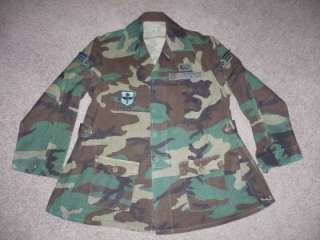 Military BDU Shirt Maternity Camo Coat 12R US ARMY USAF Women Ladies 