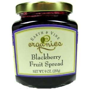 Earth & Vine Organics Blackberry Fruit Spread  Grocery 