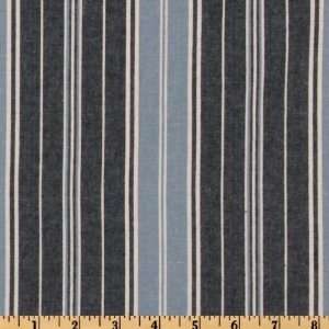   Melba Stripe Denim Blue Fabric By The Yard Arts, Crafts & Sewing