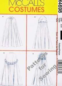 Pattern Sewing McCalls Women Costume 2 styles of Cape Size 16 22 NEW 