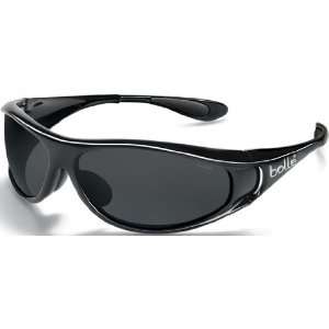 Bolle Spiral Sport Shiny Black Frame   Polarized TNS Lenses Sunglasses 