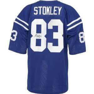  Brandon Stokley Autographed Jersey  Details: Blue, Custom 