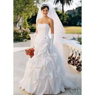 Davids Bridal Wedding Dress Satin pick up ballgown with co