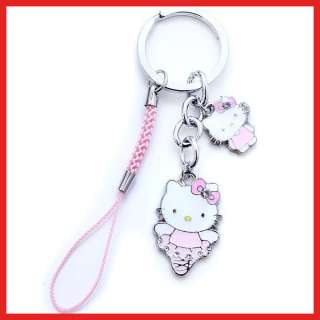 Sanrio Hello Kitty Key Chain Cell Phone Holder :Stand  