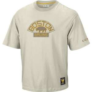  Boston Bruins  Putty  Vintage Logo Soda Rubber Shirt 