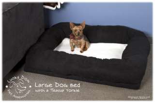 Small dogs like the Teacup Yorkie can enjoy this pet bed too
