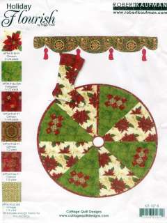 Christmas Quilt Tree Skirt Kit With ROBERT KAUFMAN NEW  