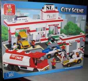   lego building blocks city scene automotive service center 727 pc set