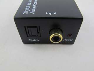   Optical Coax Coaxial Toslink to Analog RCA Audio AUX Converter for US